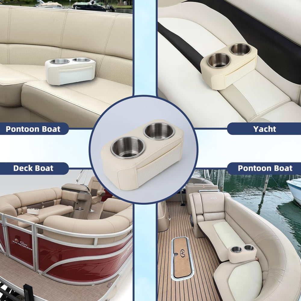 AmarinePlay lifestyle shot on boat deck showing secure drinks while cruising for worry-free use