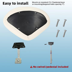AmarinePlay seat in use with angler casting for improved visibility and comfort