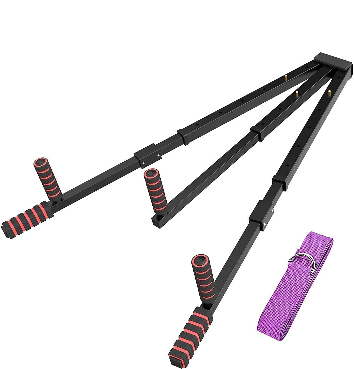 AmazeFan leg stretcher front view showing full frame and adjustment mechanism for safe progress