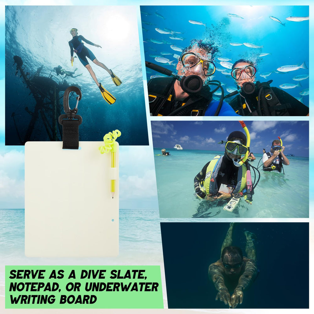 AmazingSpark slate placed with beach dive gear illustrating ready-to-pack convenience for trips