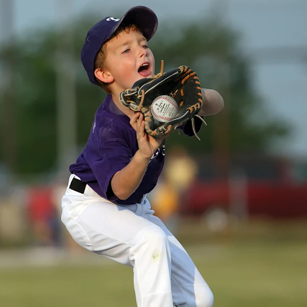 AMAZINGSUN clear acrylic display case protecting the baseball, keeps it dust-free