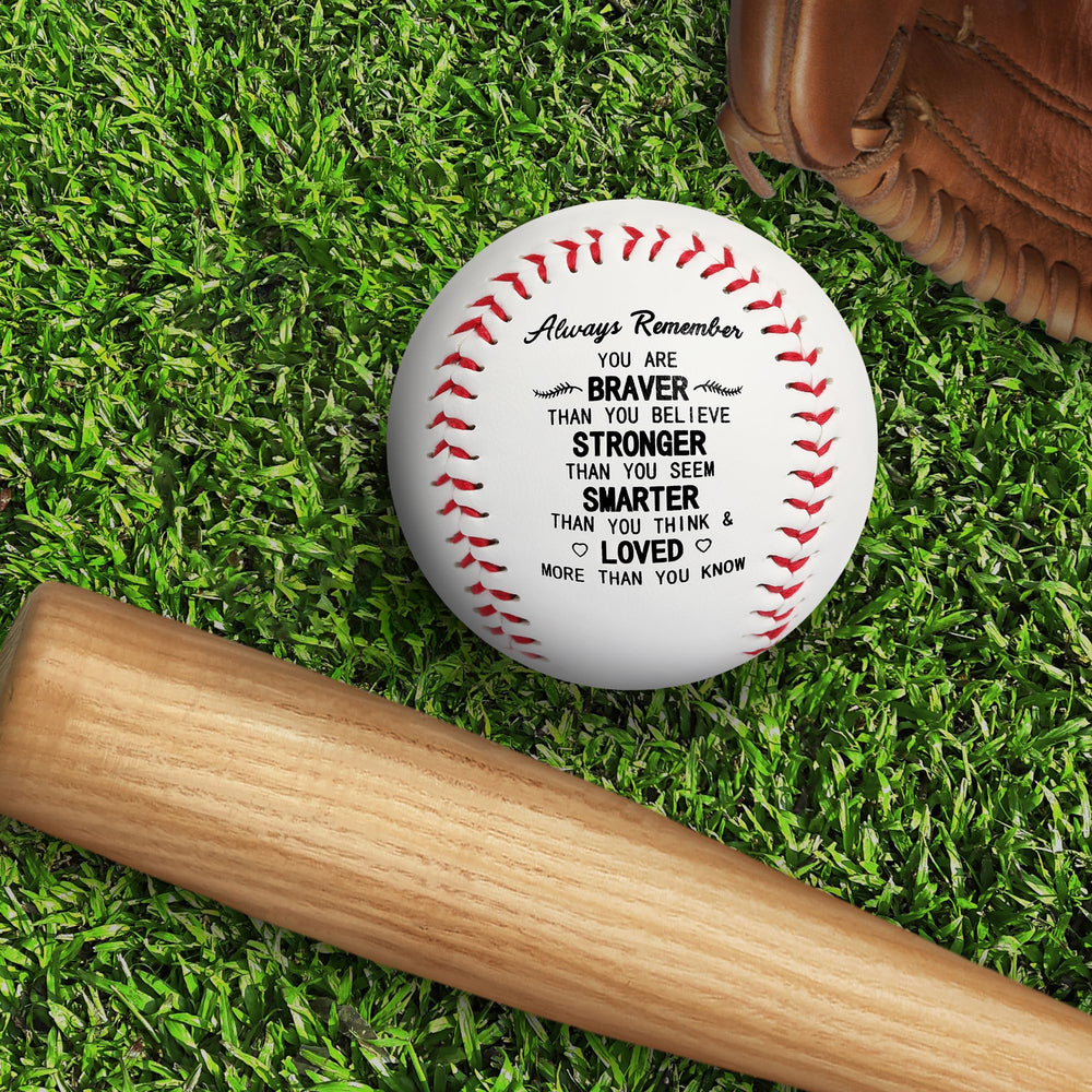 AMAZINGSUN motivational message printed on baseball, provides encouragement and focus