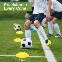Ambifirner cones arranged in drill pattern improving directional practice