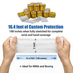 Ambra LeRoy unrolled bandage showing full stretched length for customizable coverage