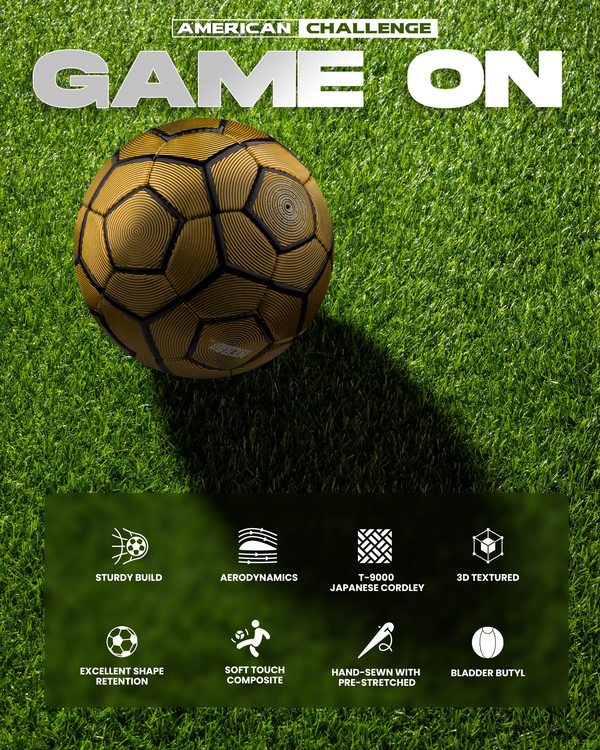 American Challenge Bergamo on pitch in play-ready lifestyle setting