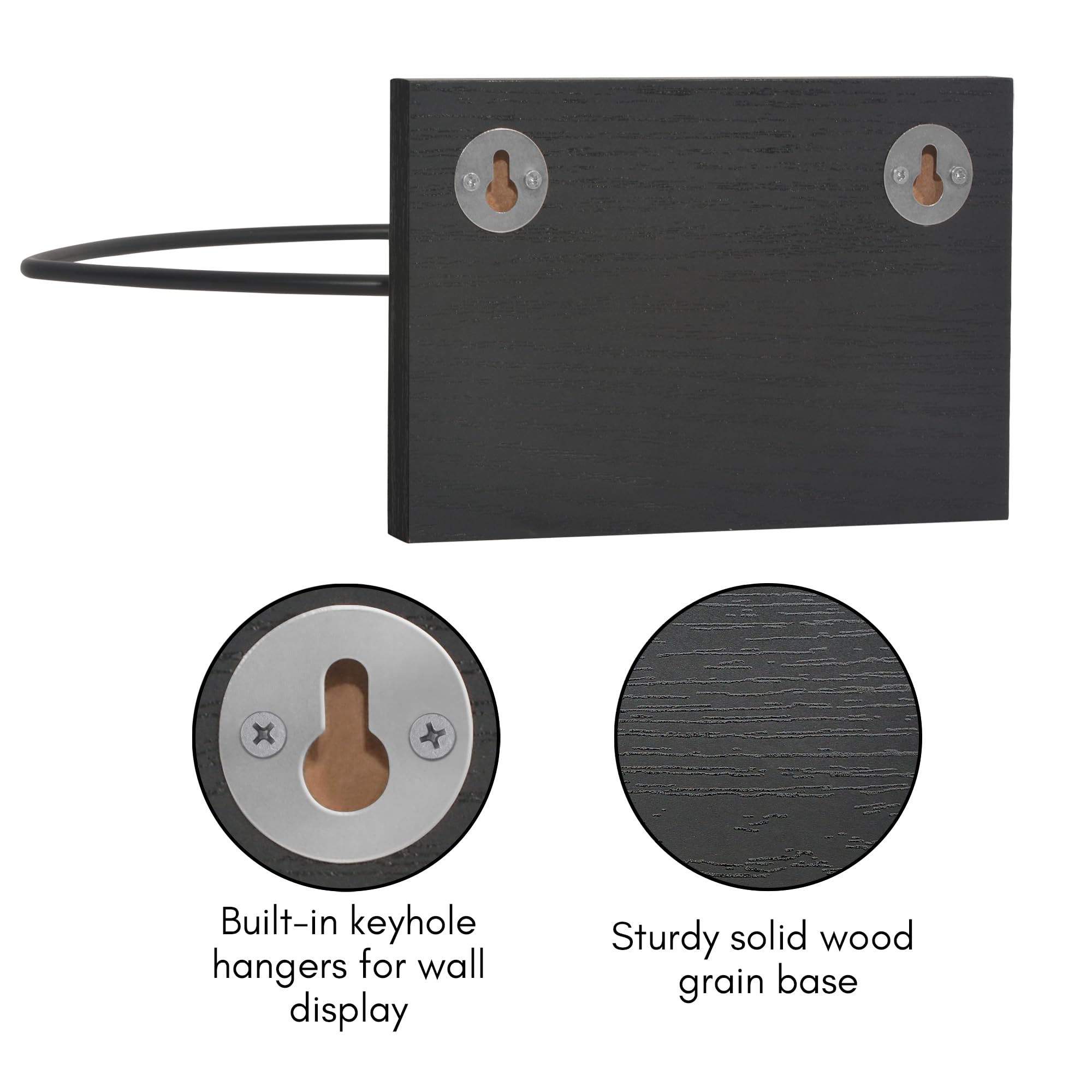 Americanflat holders next to a ruler for scale showing compact, space-saving dimensions