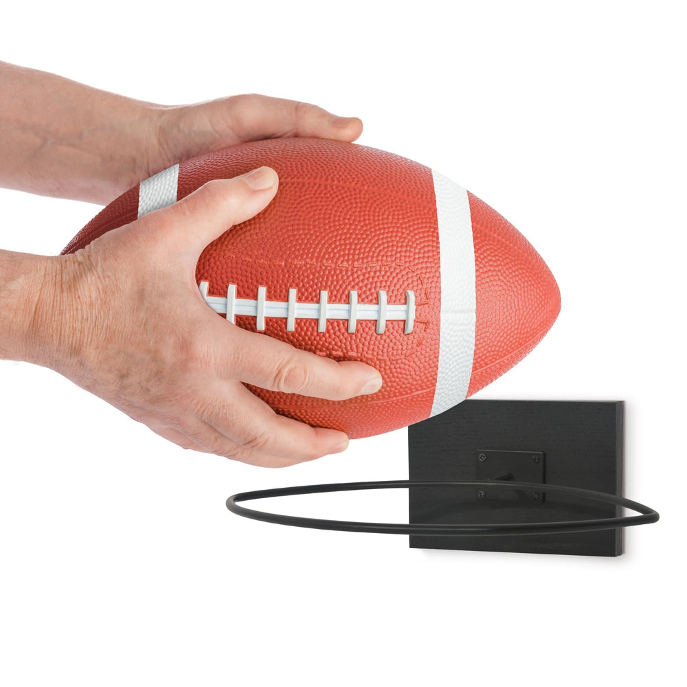 Americanflat display with signed football showing safe display and presentation