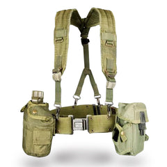 Ammo Can Man front view of full canteen kit laid out showing components and assembly options