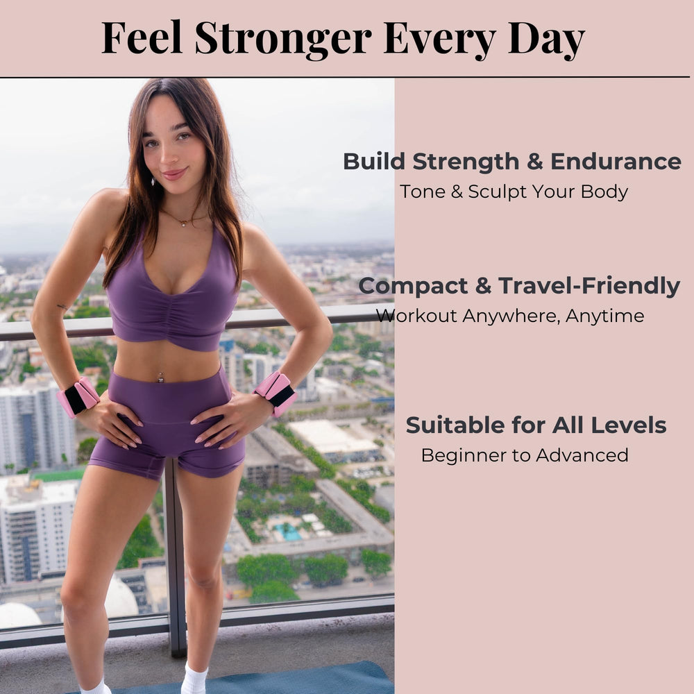 AMOYOU ankle weight used on a walk showing comfortable, no-bounce support