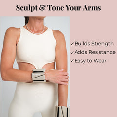 AMOYOU weights in use during walking showing increased resistance and stability