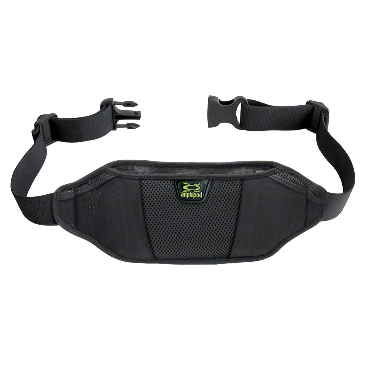 Amphipod front view of waistpack showing compact storage and secure fit