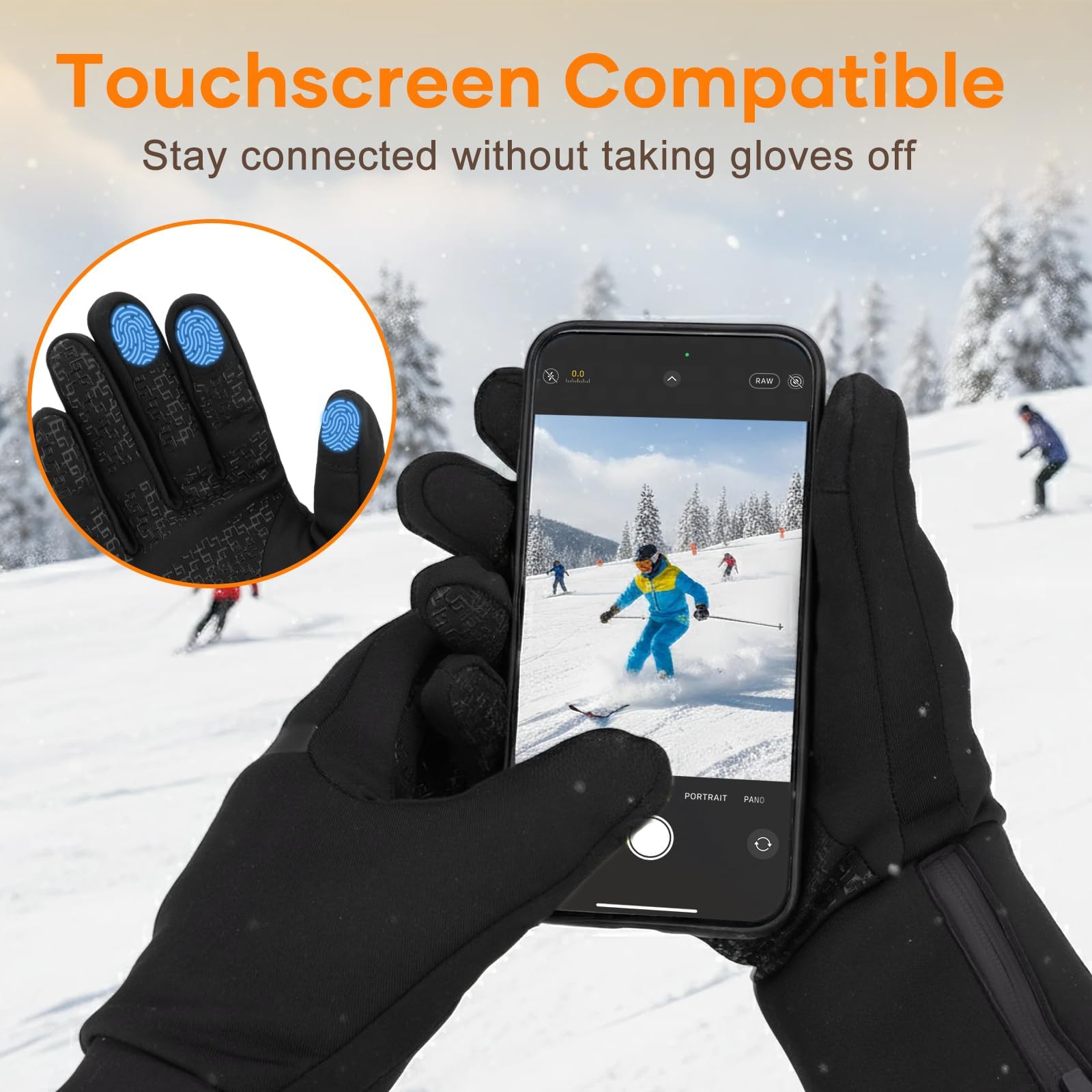 AMZYXH touchscreen fingertip demonstration letting you use devices without removal