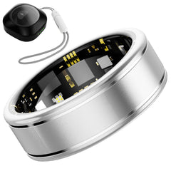 Anarow ring front view showing sleek silver finish and everyday style
