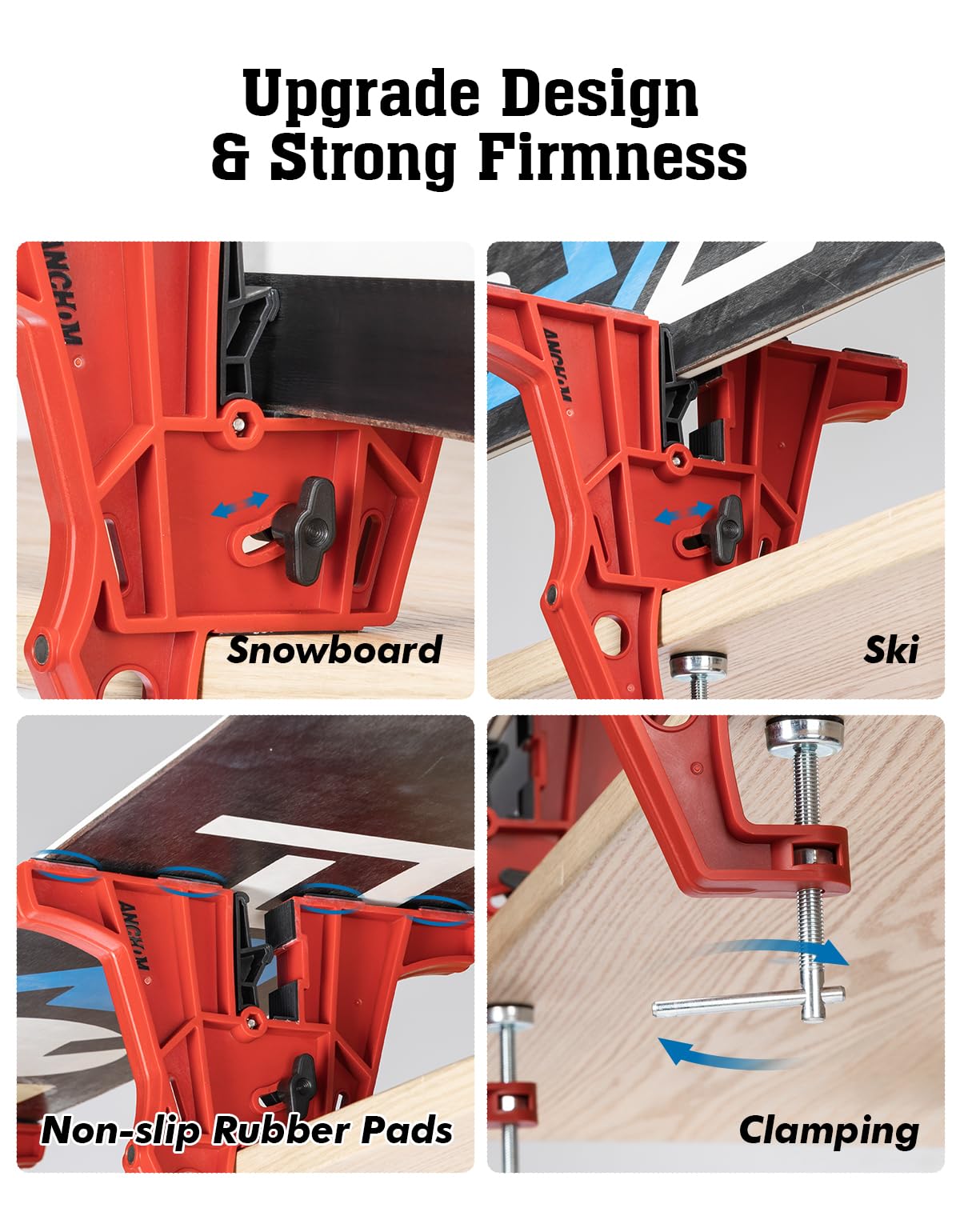 ANCHOM board in horizontal position for waxing and scraping with even support