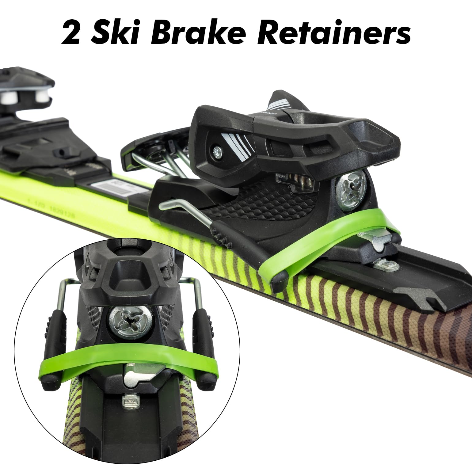 ANCHOM vises holding ski and snowboard to show scale and compatibility benefits