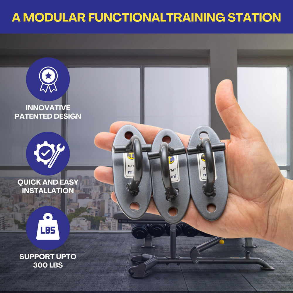 Anchor Gym mounting hardware and instructions for quick easy installation