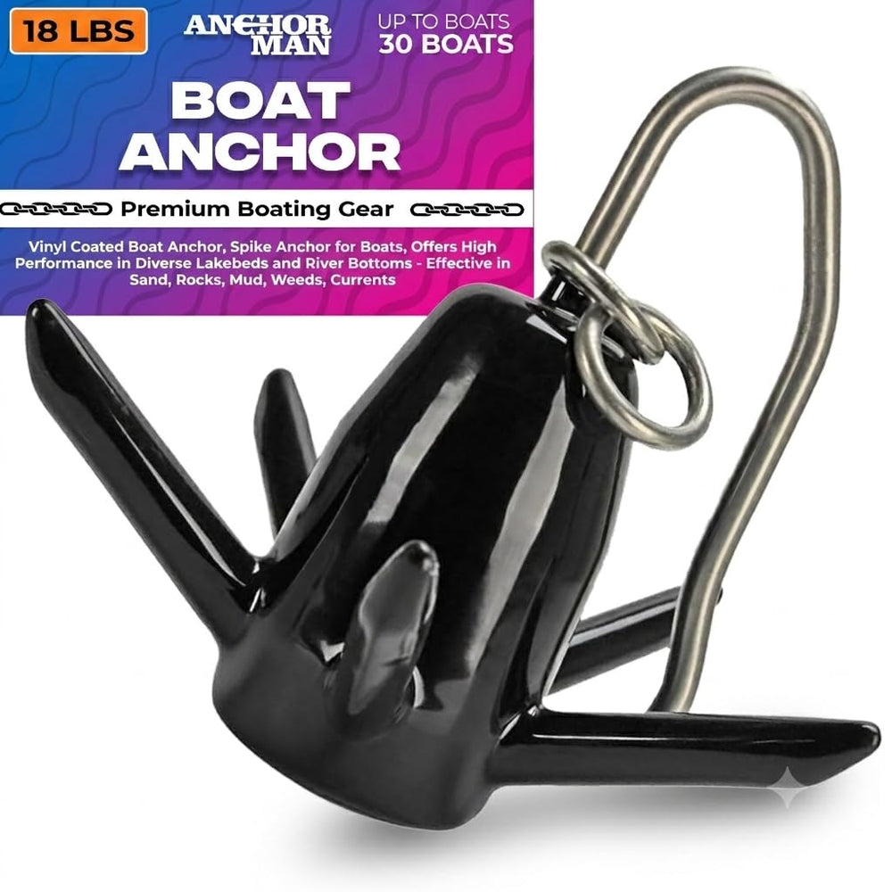 Anchor-Man front view showing anchor shape and vinyl coating for reliable bite