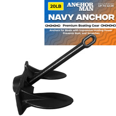 Anchor-Man front view showing anchor shape and reliable holding