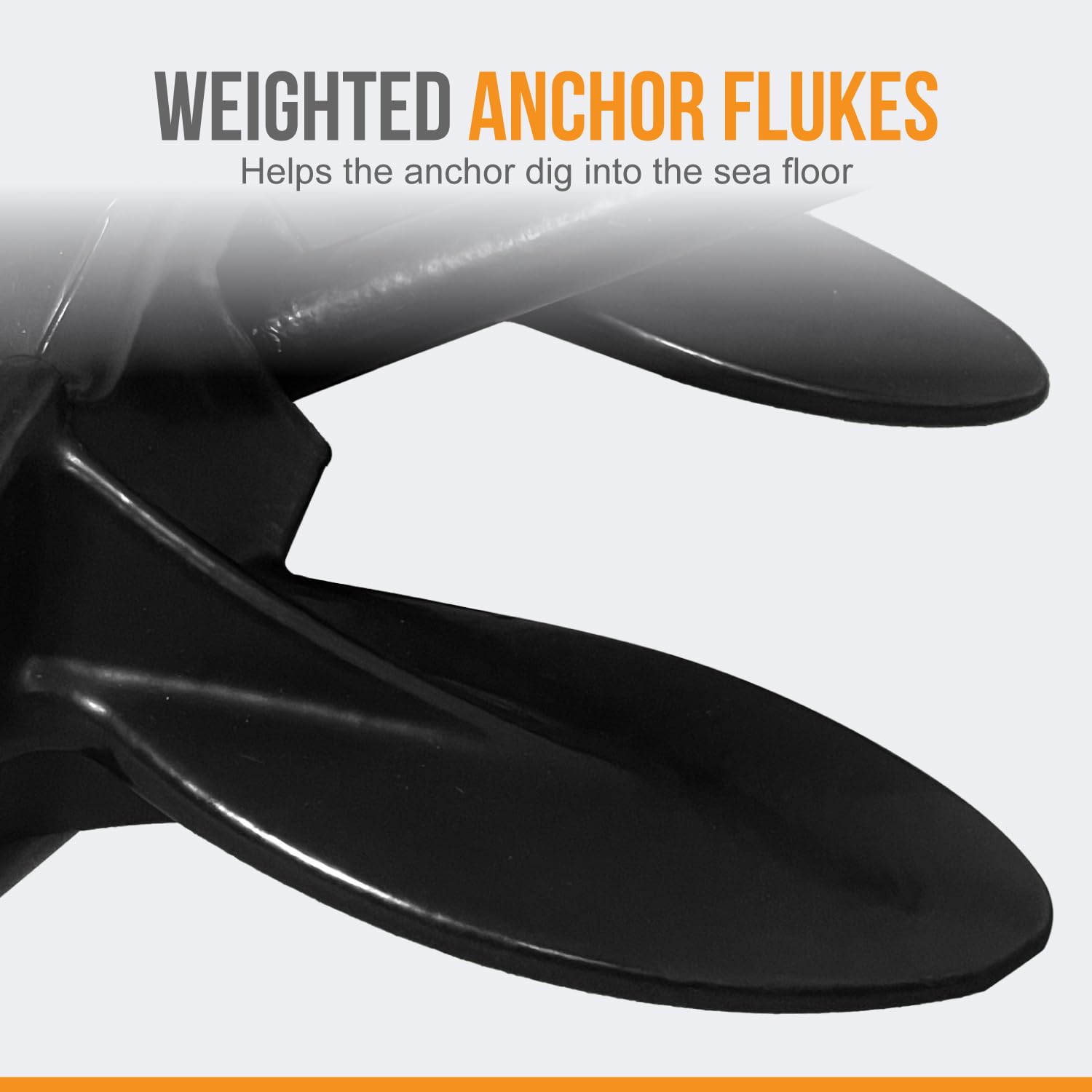 Anchor-Man anchor in use on muddy bottom demonstrating strong bite