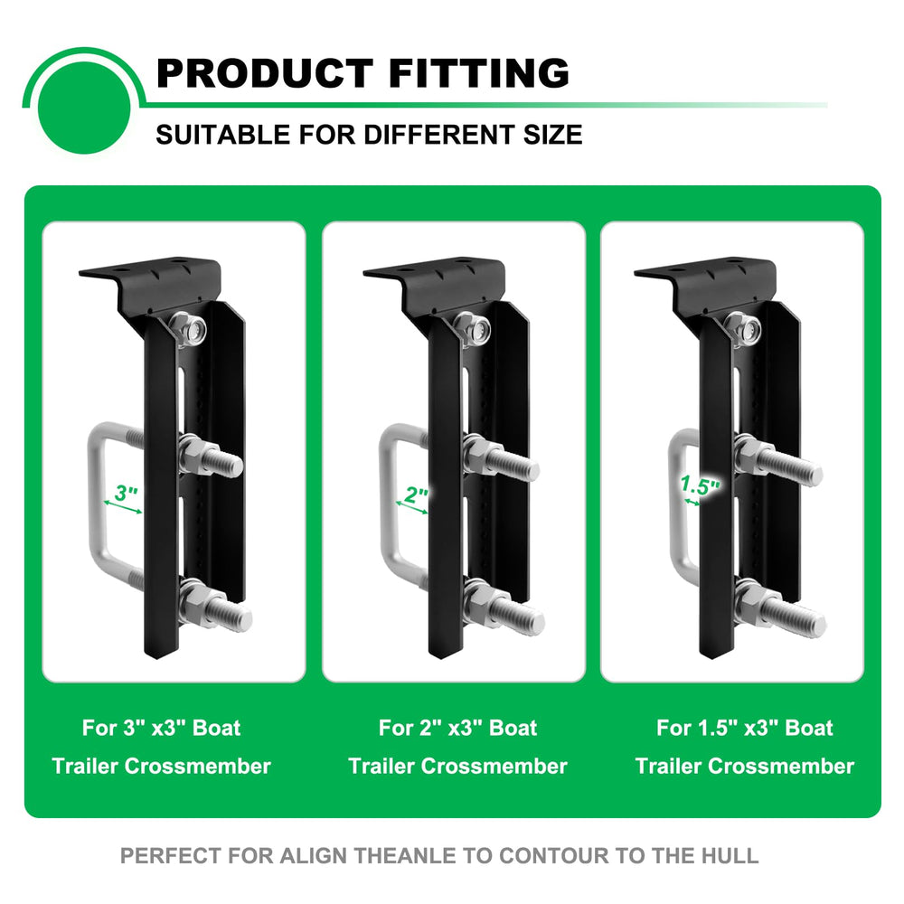 Andorm bracket next to ruler showing 8-inch dimension for correct size selection