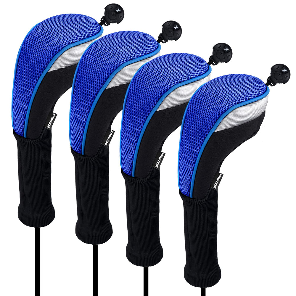 Andux front view of CTMT-02 blue hybrid cover showing protective fit