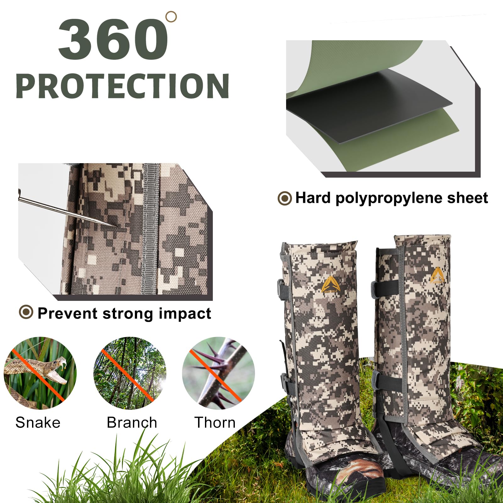 Anewkle gaiters worn on trail demonstrating mobility and protection during hiking