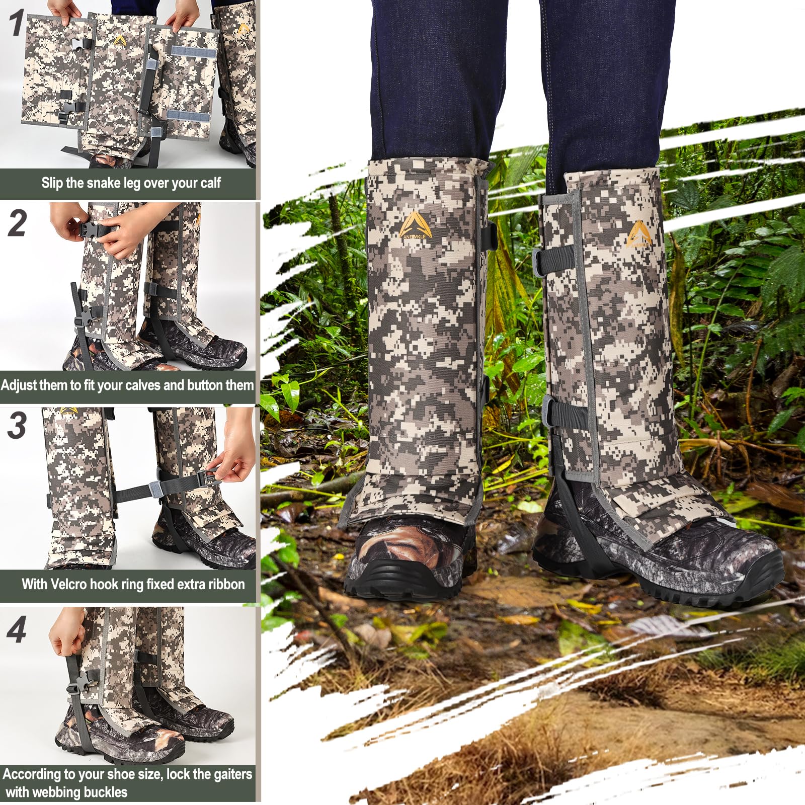 Anewkle waterproof coating with water droplets repelling moisture and keeping legs dry