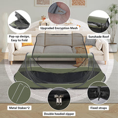 ANGAR folded packed tent compact size ideal for travel and lightweight carry