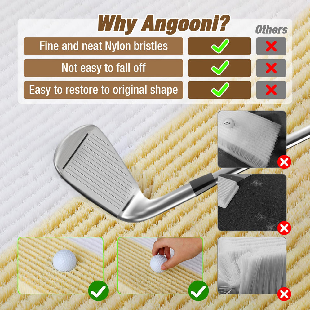 Angooni mat set up in garage for short-game practice, allows consistent indoor training