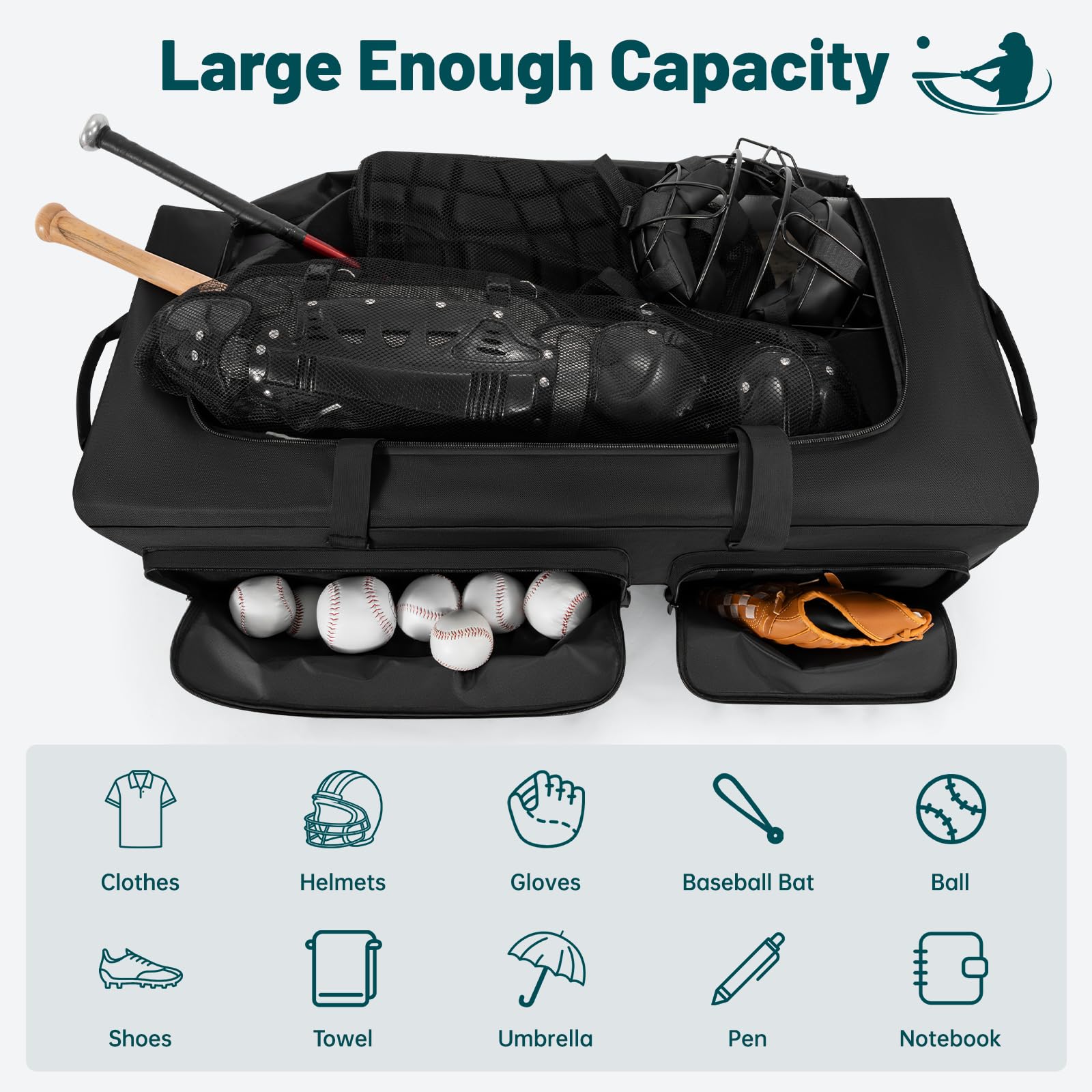 ANILD external card slot detail for quick team identification and travel organization benefit