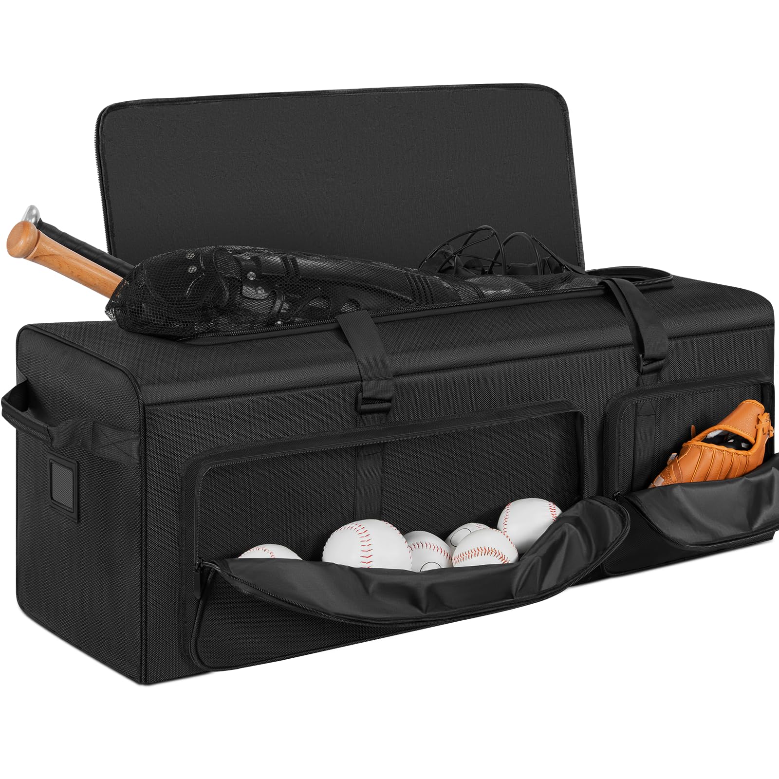 ANILD front view of 38 inch duffel showing roomy design and organized storage benefit