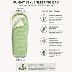 ANJ Outdoors close-up of inner lining showing soft comfort for sleeping