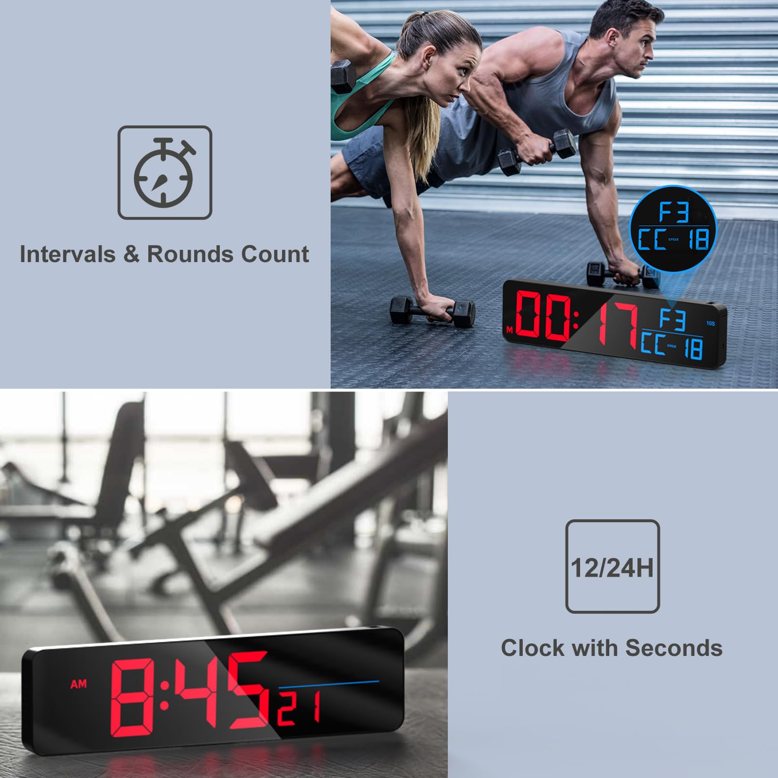 ANJANK mounted on gym wall during training showing loud alerts and visibility benefit