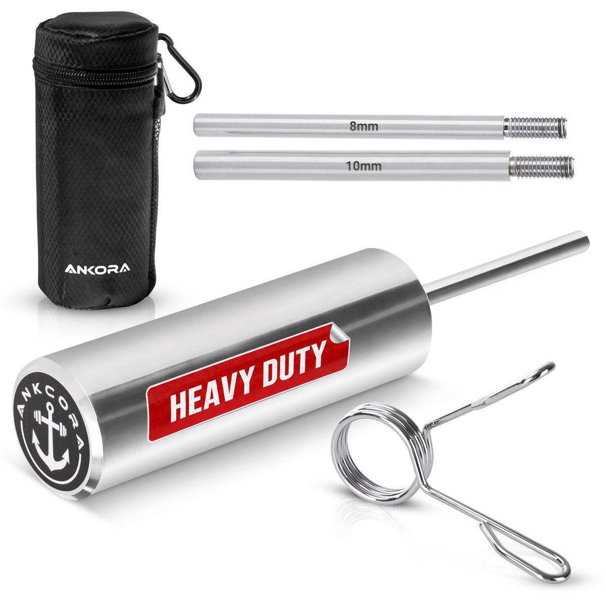 Ankcora front view of kit showing pins and carry bag for easy transport