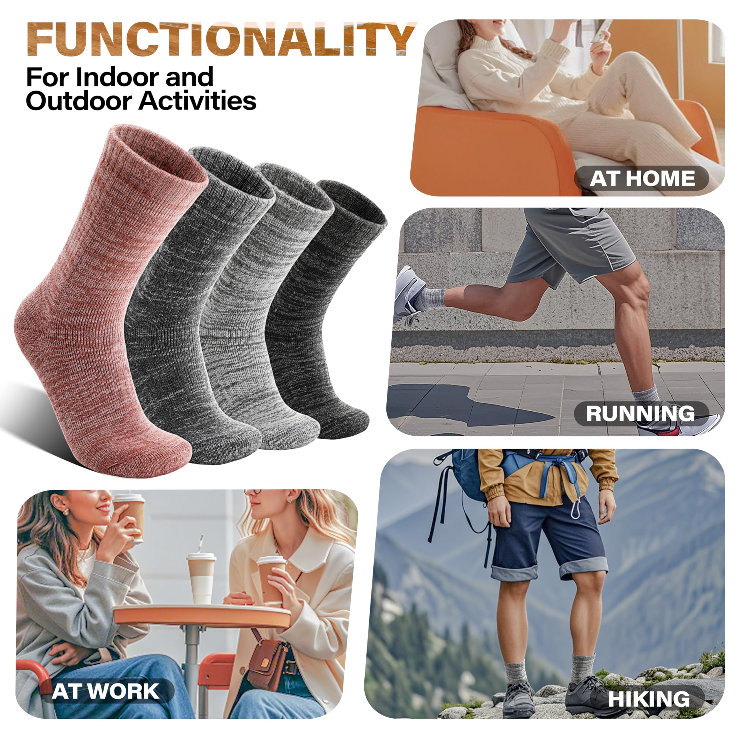 Anlisim four pairs laid flat displaying color options and rotation convenience