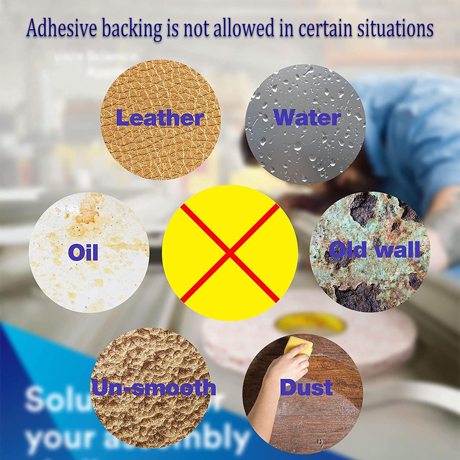 ANLYAWX installation with adhesive strip illustrating tool-free mounting ease