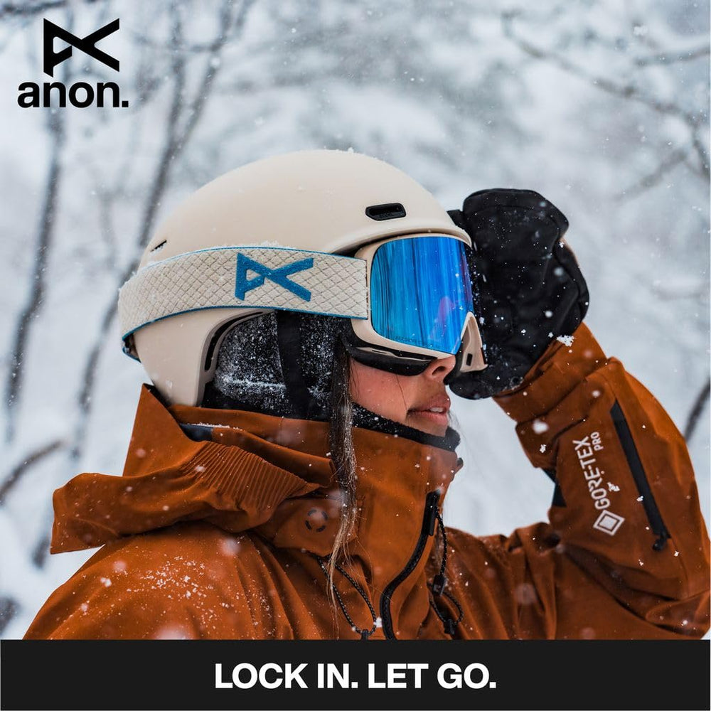 Anon M5 on skier in snowfield showcasing real-world clarity and comfort