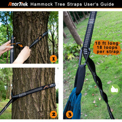 AnorTrek aluminum semi-circular pole close-up showing lightweight strength
