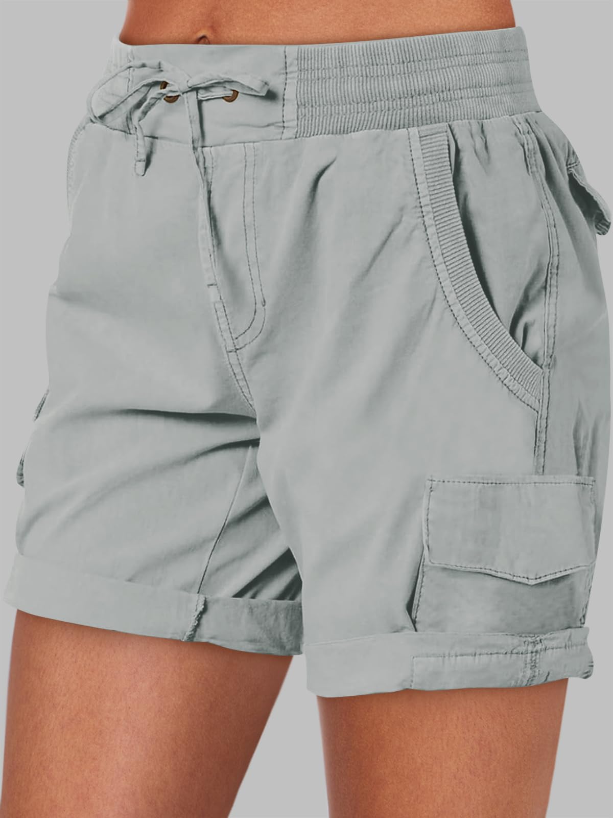 ANRABESS back pocket detail on shorts for secure storage