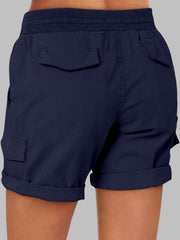 ANRABESS drawstring and elastic waistband showing adjustable fit benefit