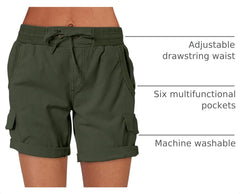 ANRABESS elastic waist with working drawstring for adjustable fit
