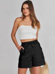 ANRABESS elastic waist with working drawstring for adjustable-fit benefit