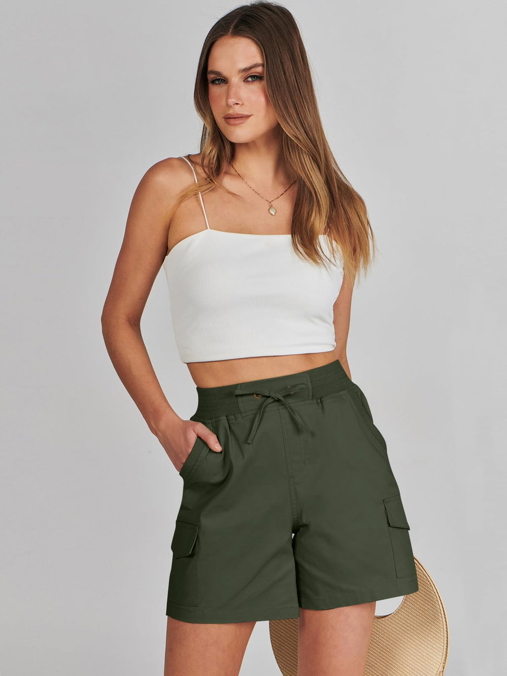 ANRABESS packed in a travel bag highlighting compact, packable summer shorts