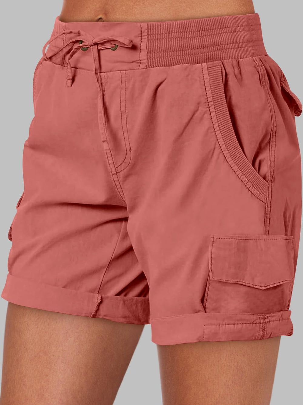 ANRABESS close-up of cargo pocket detail highlighting secure storage benefit