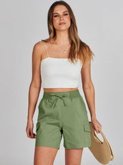 ANRABESS side pocket detail showing flap closure and secure storage benefit