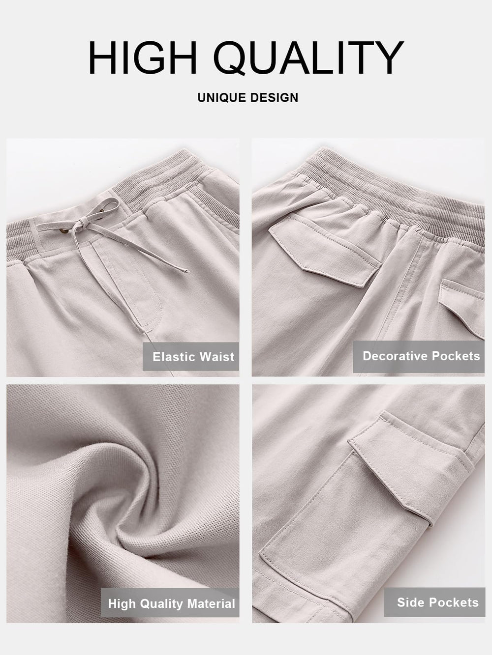 ANRABESS waist drawstring and elastic detail offering adjustable fit