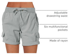 ANRABESS elastic waist and working drawstring for adjustable fit