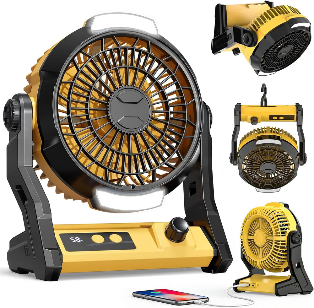 Antarctic Star front view of fan showing controls and compact design for versatile use