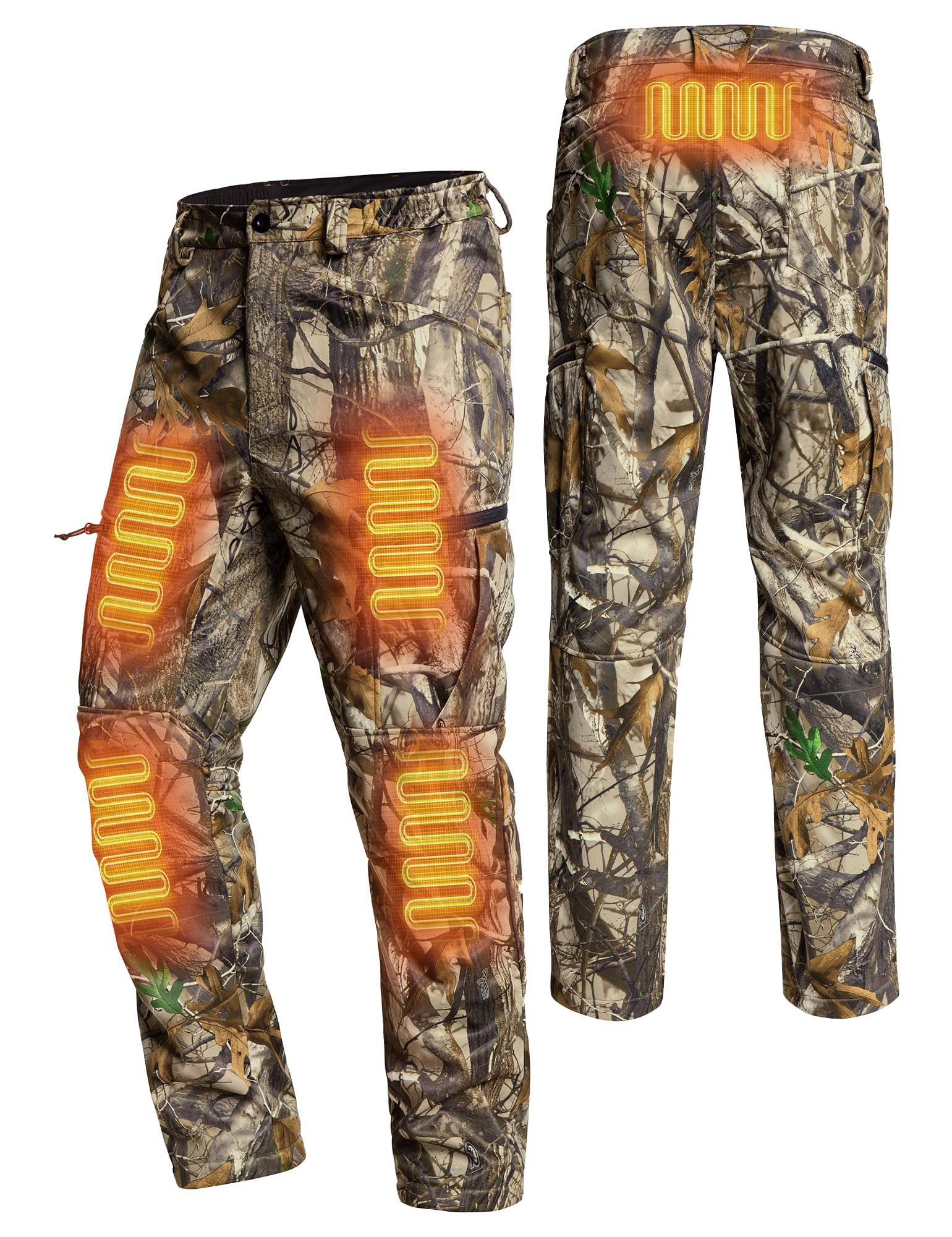 ANTARCTICA GEAR close-up of five carbon fiber heating zones highlighting targeted warmth