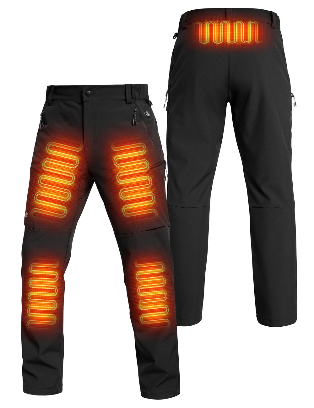ANTARCTICA GEAR close-up of softshell and carbon fiber heating zones for durable warmth